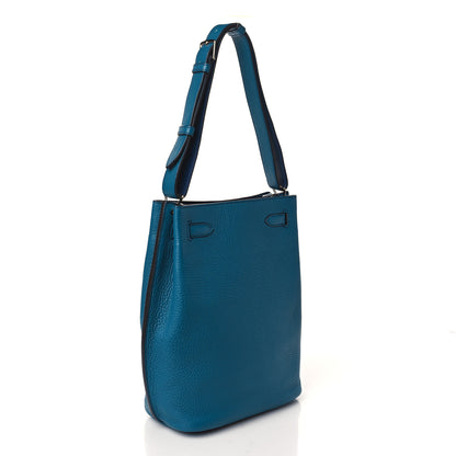 Hermes Taurillon Clemence Eclat So Kelly 22 Bleu Izmir Saphir 3 of 9