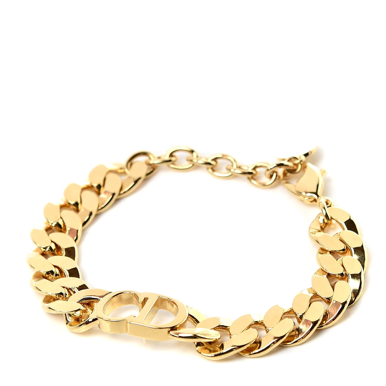 Christian Dior Metal Danseuse Etoile Chain Bracelet Gold 1 of 4