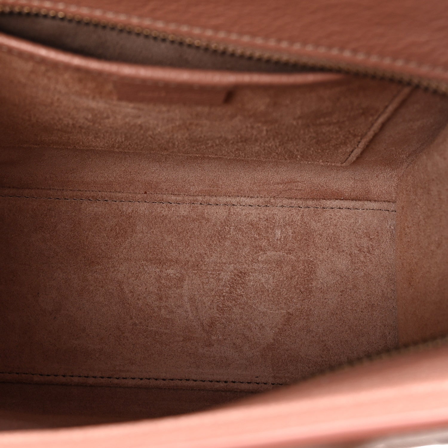 Celine Drummed Calfskin Nano Luggage Antique Rose 5 of 11