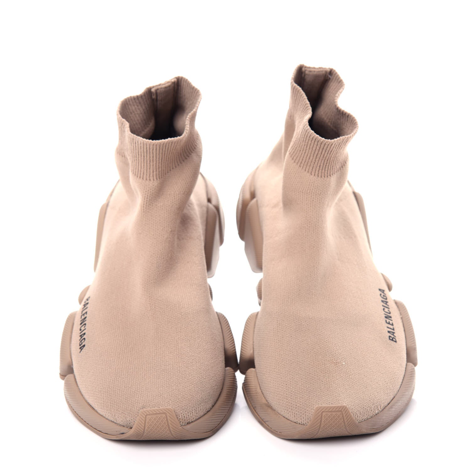 Balenciaga Technical 3D Recycled Knit Womens Speed 2.0 Sneakers 39 Monocolor Beige 5 of 11