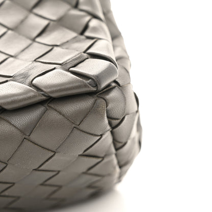 Bottega Veneta Nappa Intrecciato Crossbody Messenger Flap Light Grey 11 of 16
