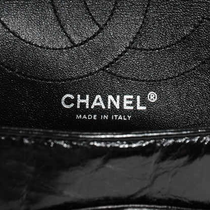 Chanel Glazed Calfskin 2.55 Reissue 226 Black Flap 7 of 10
