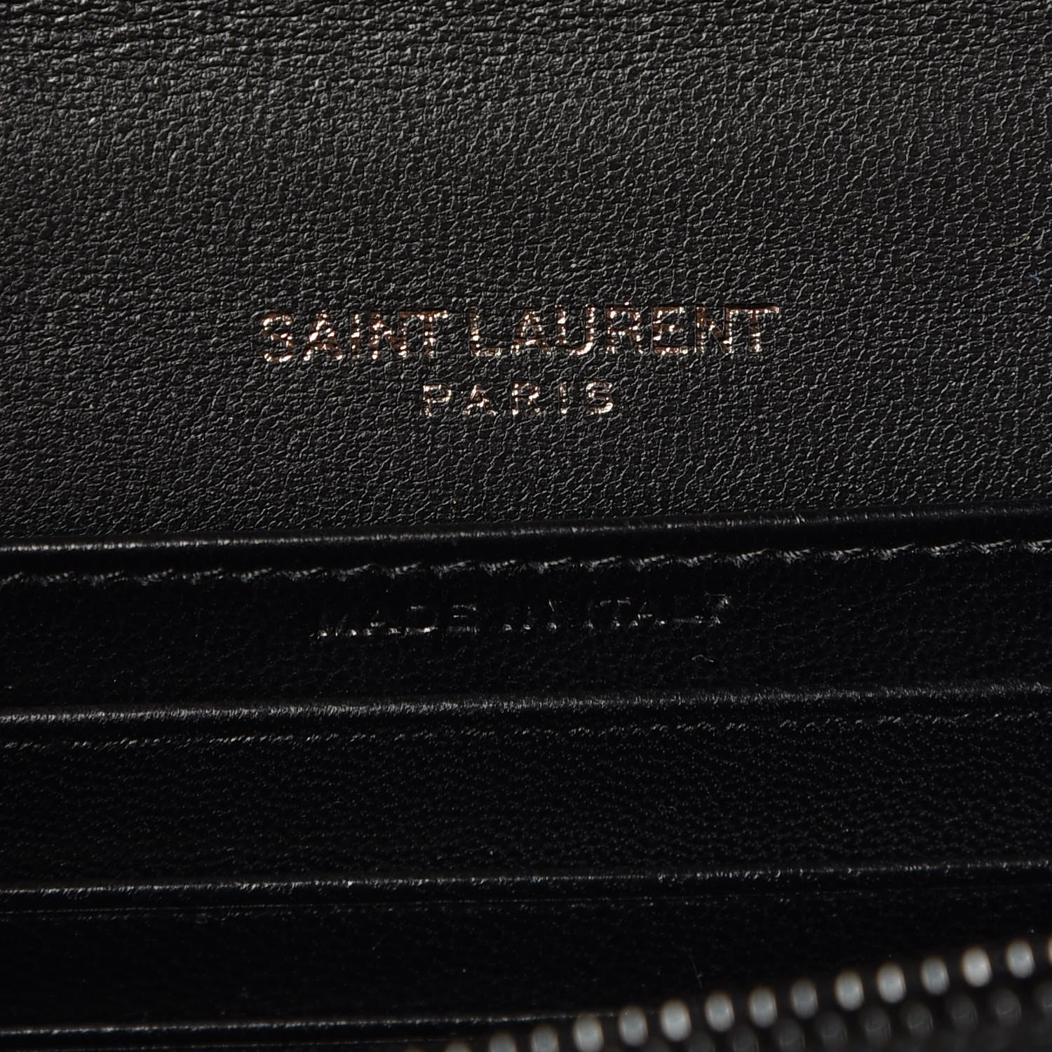 Saint Laurent Snakeskin Monogram Toy Kate Strap Wallet Nero Black Pacific 7 of 9