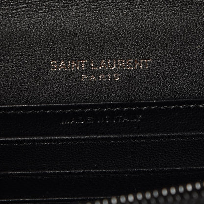 Saint Laurent Snakeskin Monogram Toy Kate Strap Wallet Nero Black Pacific 7 of 9