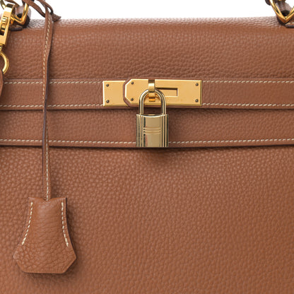 Hermes Togo Kelly Retourne 32 Gold 8 of 20