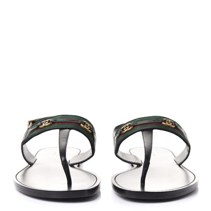 Gucci Nylon Web Lifford Jakarta Sandals 40.5 Black 2 of 10