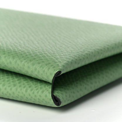 Hermes Epsom Calvi Card Case Vert Criquet 10 of 11