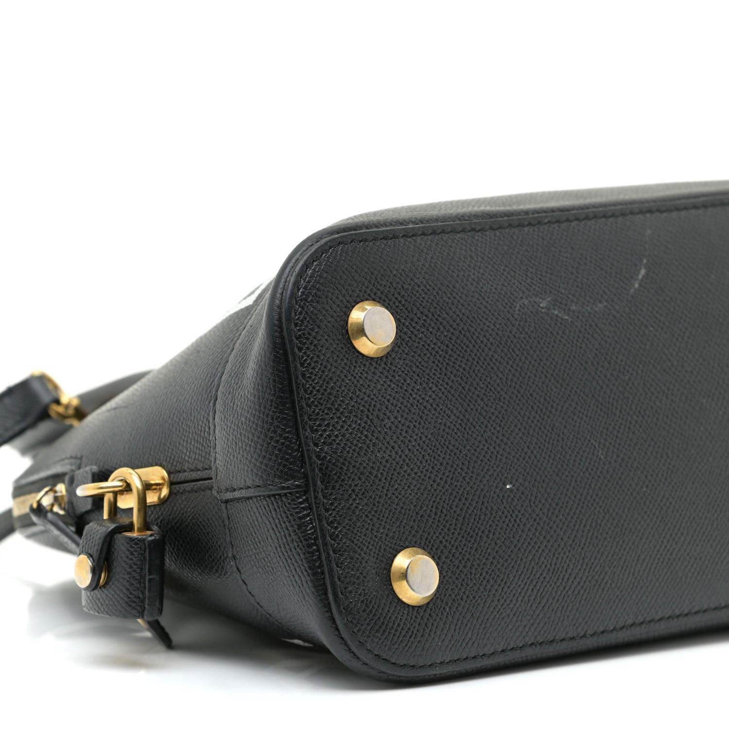 Balenciaga Signature Grained Calfskin Logo S Ville Top Handle Bag Black 5 of 14