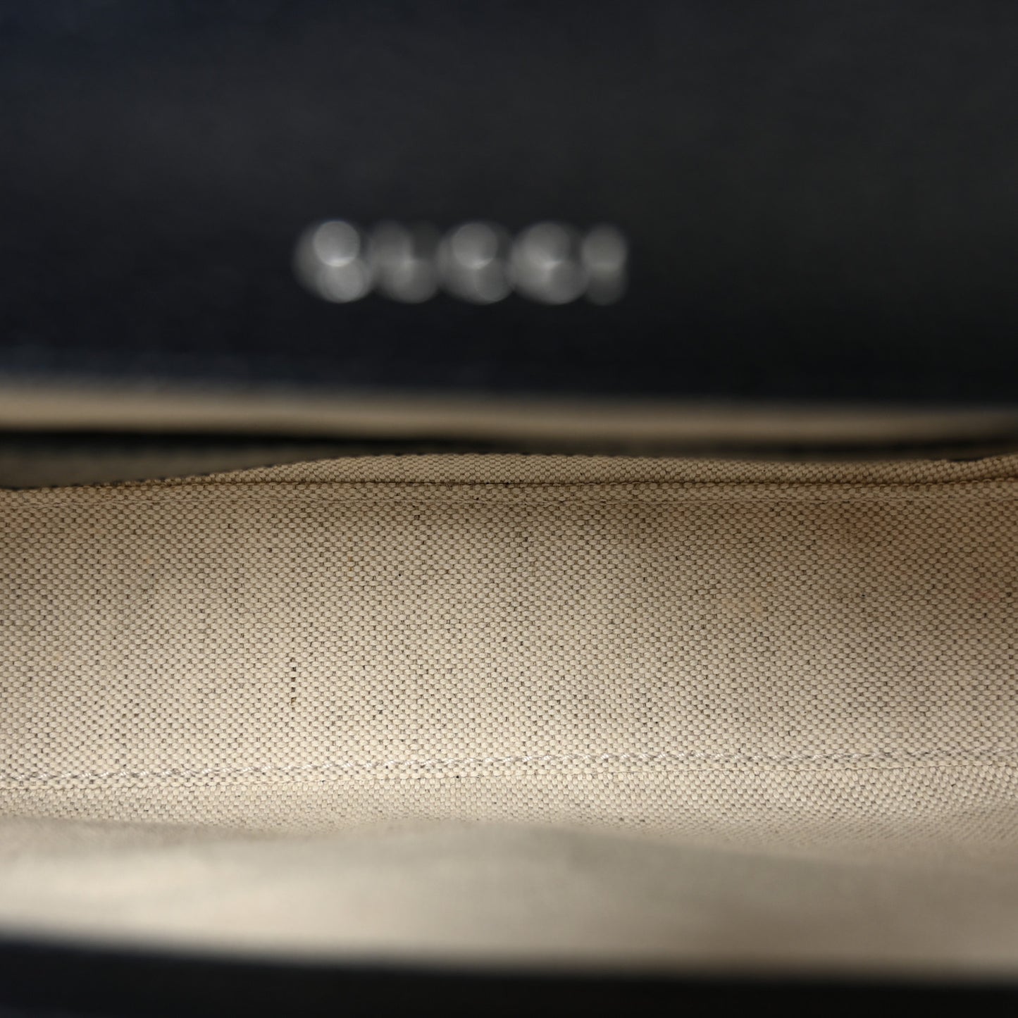 GG Supreme Monogram Textured Dollar Calfskin Web Mini Horsebit 1955 Shoulder Bag Beige Blue