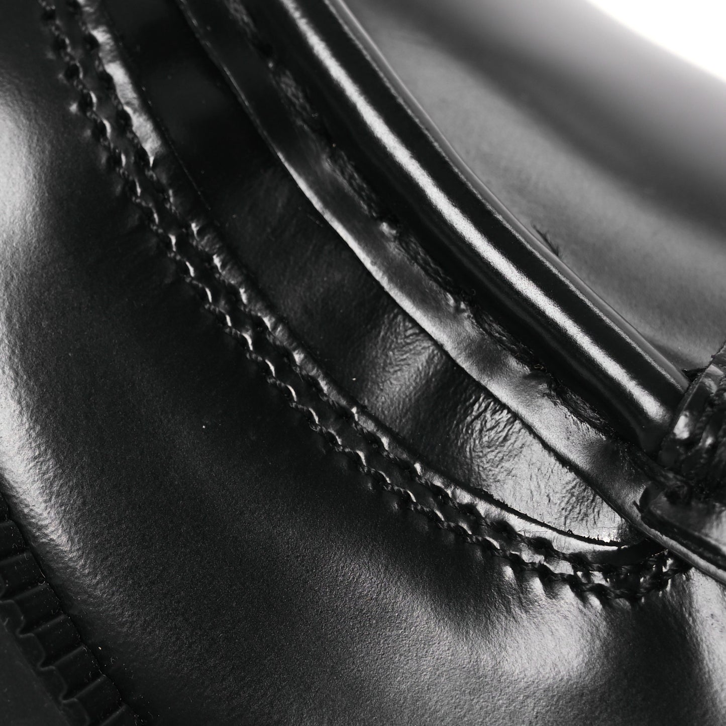 Magnum Calfskin Nappa Samoa Womens Horsebit Platform Chunky Lug Sole 40mm Loafers 38 Black