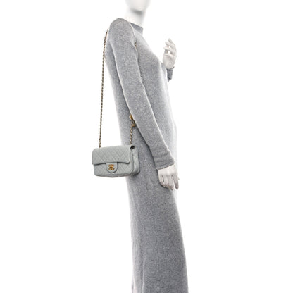 Chanel Lambskin Quilted Mini Rectangular Pearl Crush Flap Grey 2 of 9