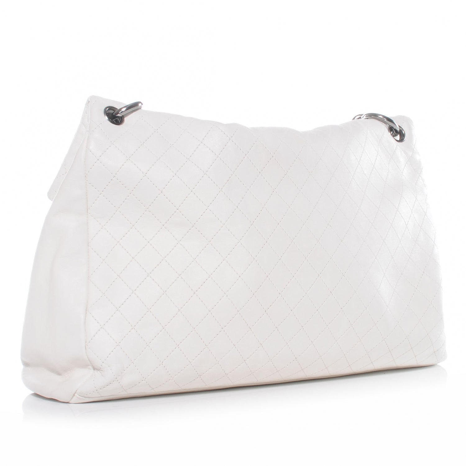 Chanel Lambskin New Lock Flap White 3 of 8