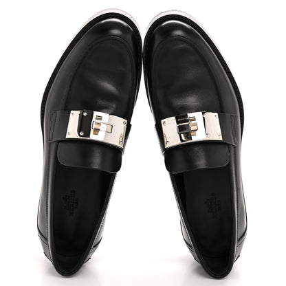 Hermes Calfskin Womens Hot Loafer 38 Black 39.5 Black 2 of 11