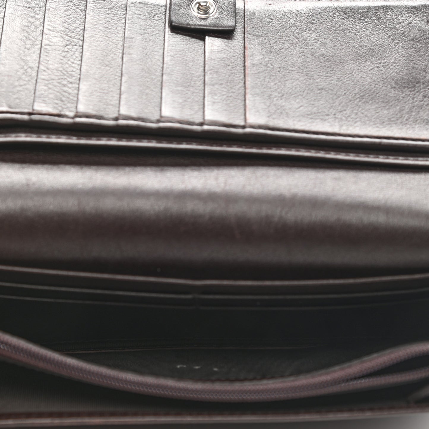 Guccissima Avel Continental Flap Wallet Brown