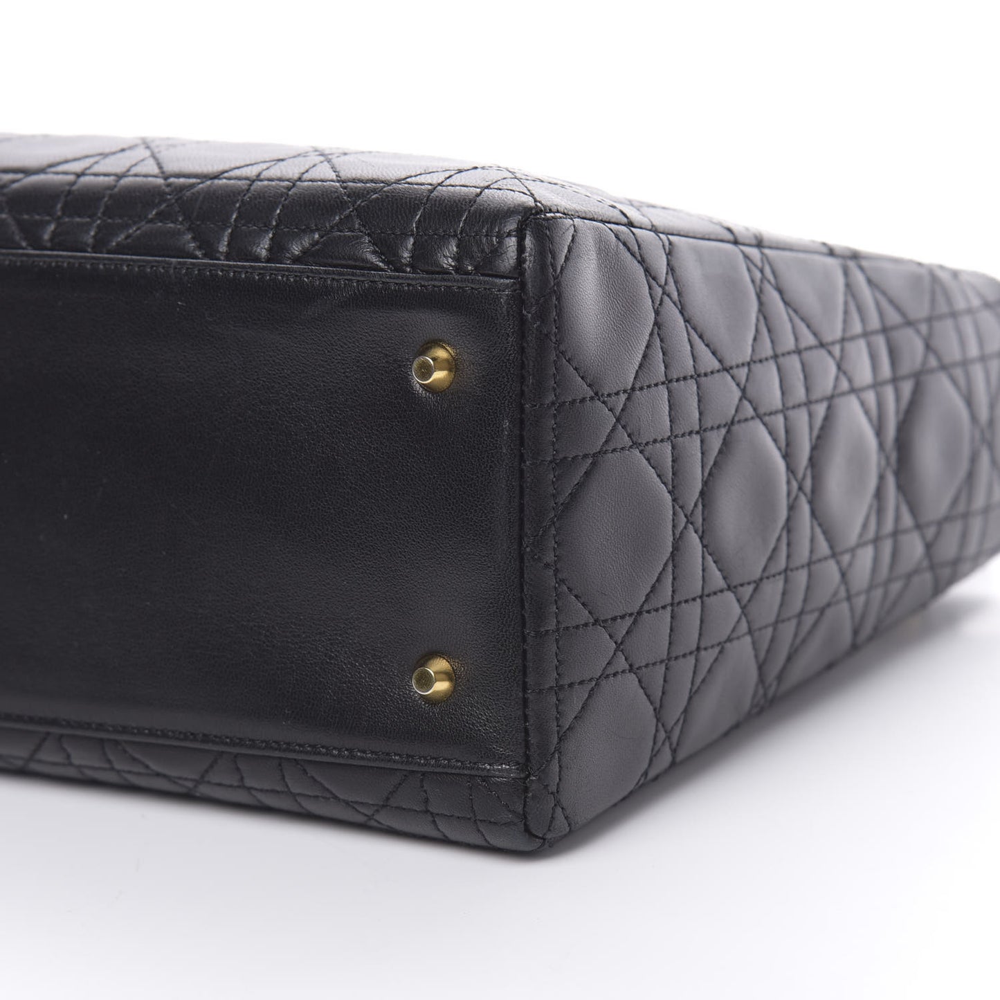 Lambskin Cannage Medium Lady Dior Black