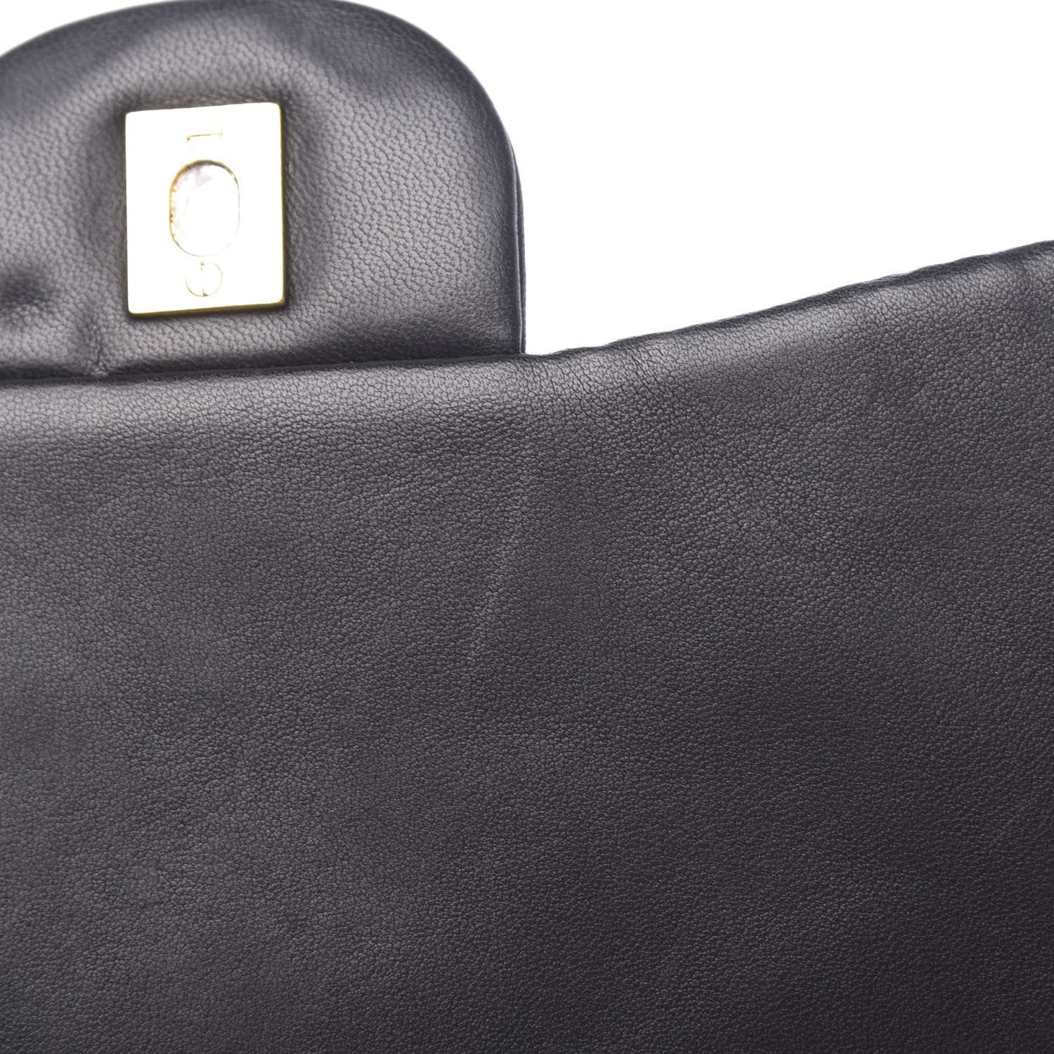 Chanel Lambskin Quilted Jumbo Single Flap Black 7 of 11