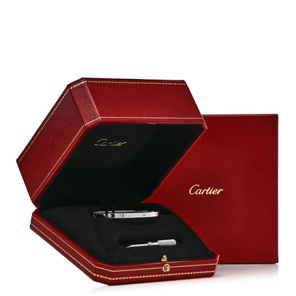 Cartier 18K White Gold 6 Diamond Small LOVE Bracelet 15 8 of 8