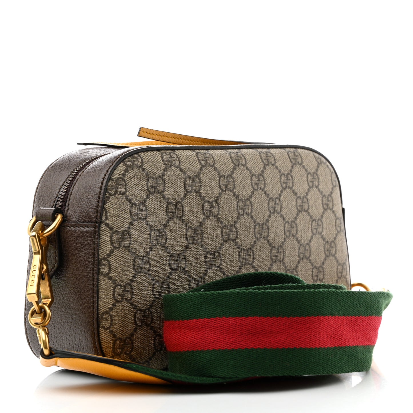 GG Supreme Monogram Web Neo Vintage Shoulder Bag Beige New Acero Crop