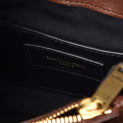 Saint Laurent Sheepskin Matelasse Medium College Monogram Bag Amber 7 of 11