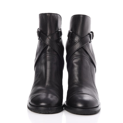 Chanel Calfskin Ankle Boots 35 Black 2 of 10