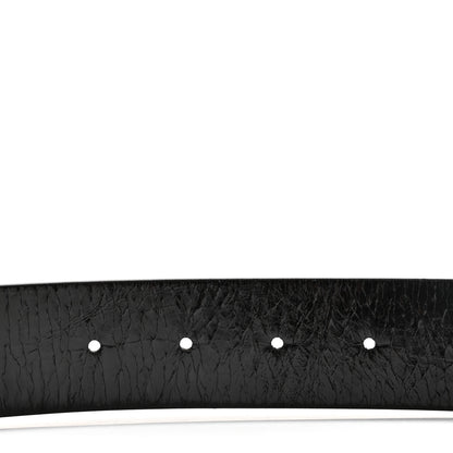 Chanel Calfskin CC Reversible Belt 90 36 Black White 4 of 5