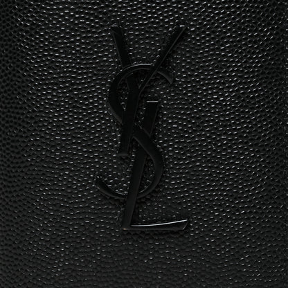 Saint Laurent Grain De Poudre Monogram Bi-Fold Wallet Black 7 of 7