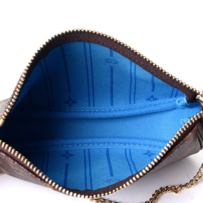 Louis Vuitton Monogram My LV Heritage Mini Pochette Accessories Vert Clair Blue Clair 5 of 8