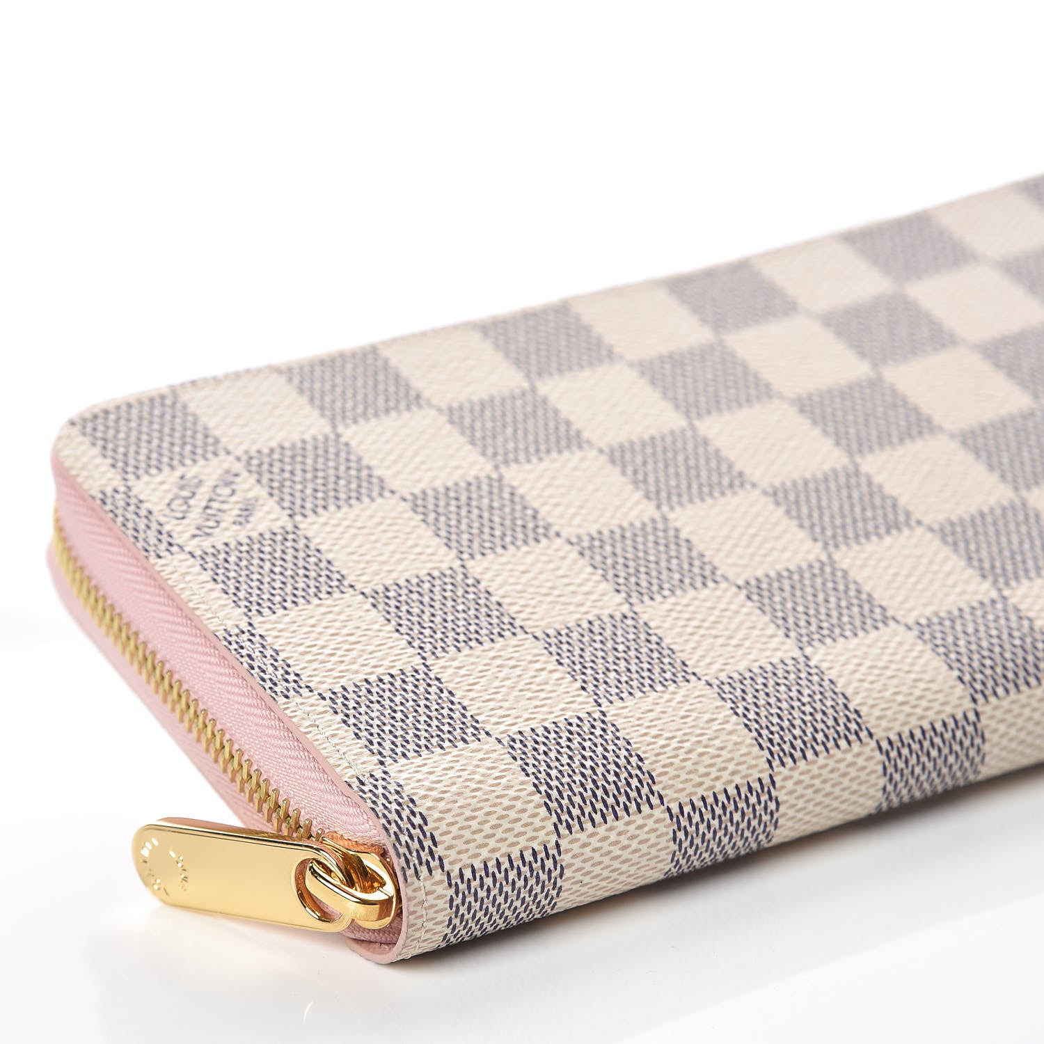 Louis Vuitton Damier Azur Zippy Wallet Rose Ballerine 8 of 9