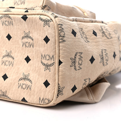 MCM Visetos Small Stark Rabbit Backpack Beige 8 of 11