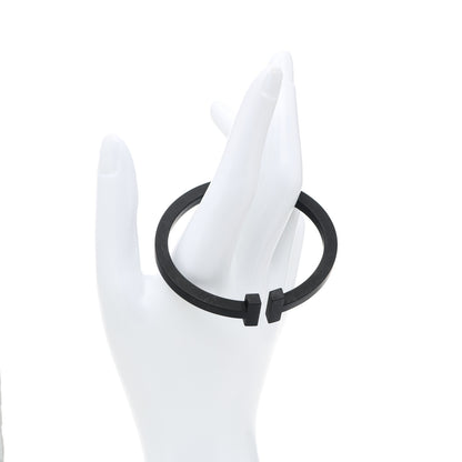 Tiffany Black-Coated Stainless Steel T Square Bracelet 2 of 5