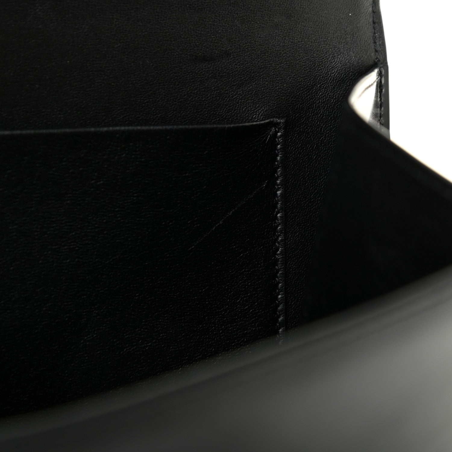 Celine Shiny Calfskin Triomphe Clutch Black 17 of 18