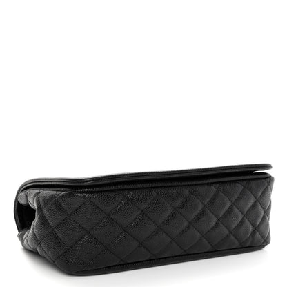 Chanel Caviar Medium Timeless CC Flap Navy Blue 3 of 9