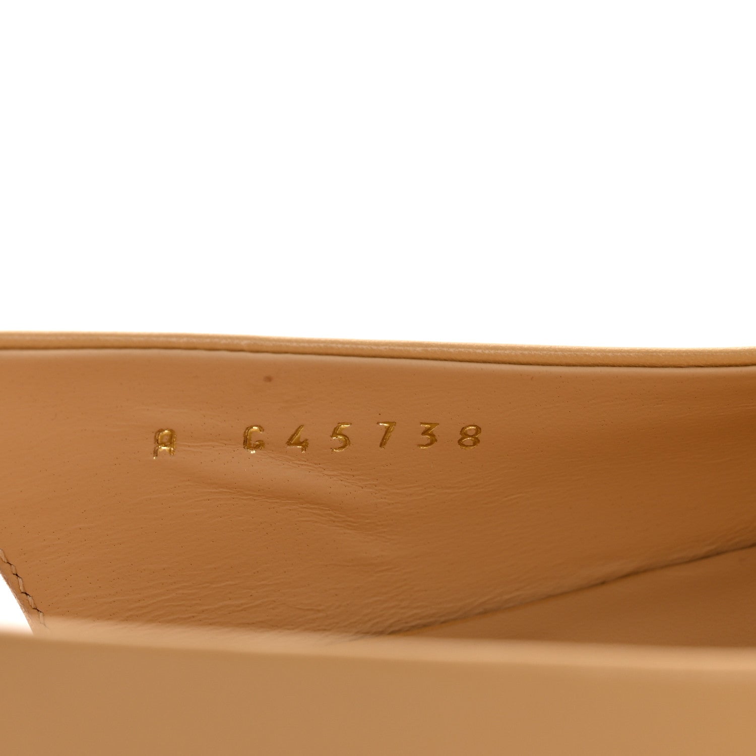 Chanel Goatskin Grosgrain Pointed Toe CC Slingback Flats 37.5 Beige Black 9 of 10