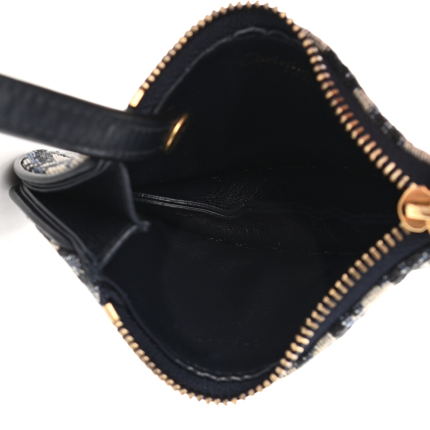 Christian Dior Oblique Saddle Coin Purse Blue 6 of 9