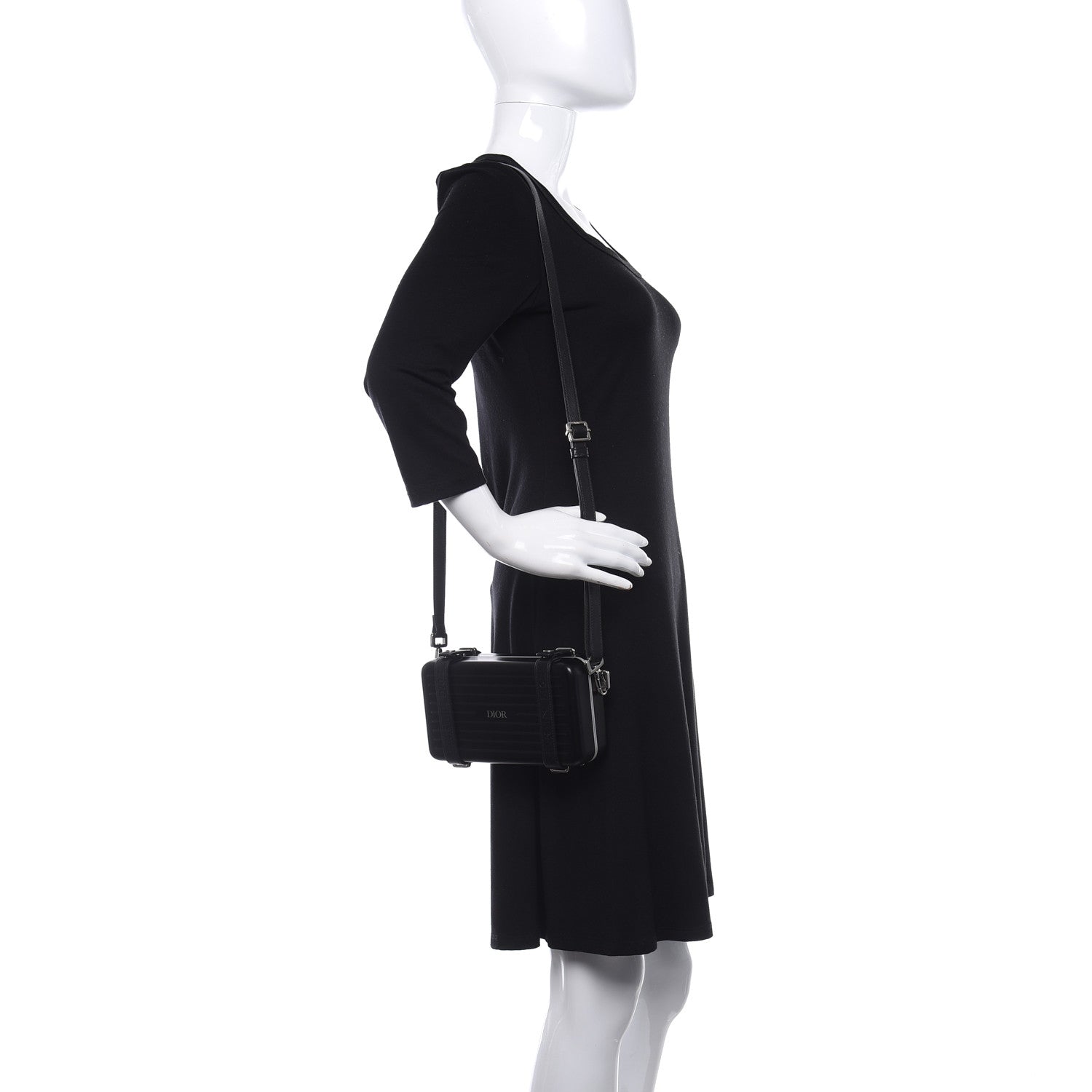 Christian Dior X RIMOWA Aluminum Personal Clutch On Strap Black 2 of 10
