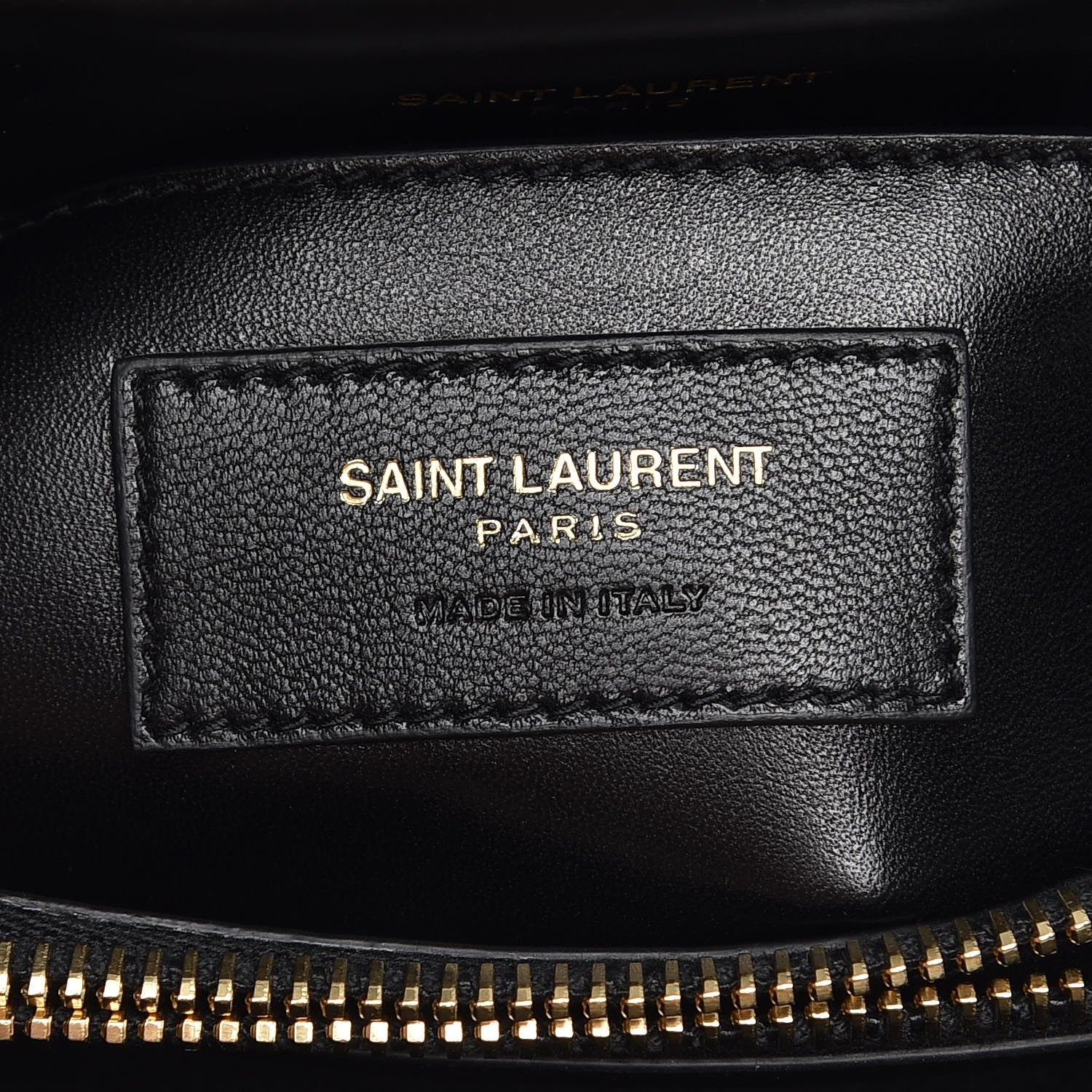Saint Laurent Calfskin Matelasse Chevron Studded Monogram Medium College Bag Black 7 of 8