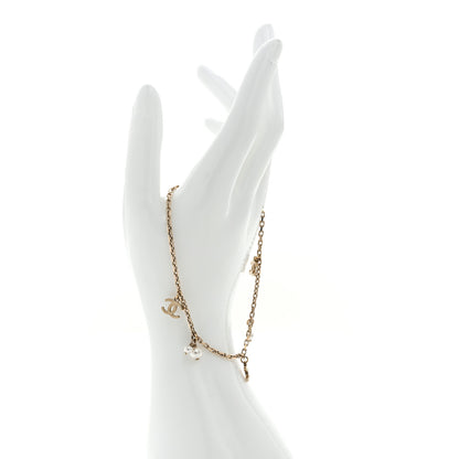 Chanel Pearl CC Chain Anklet Gold 2 of 5