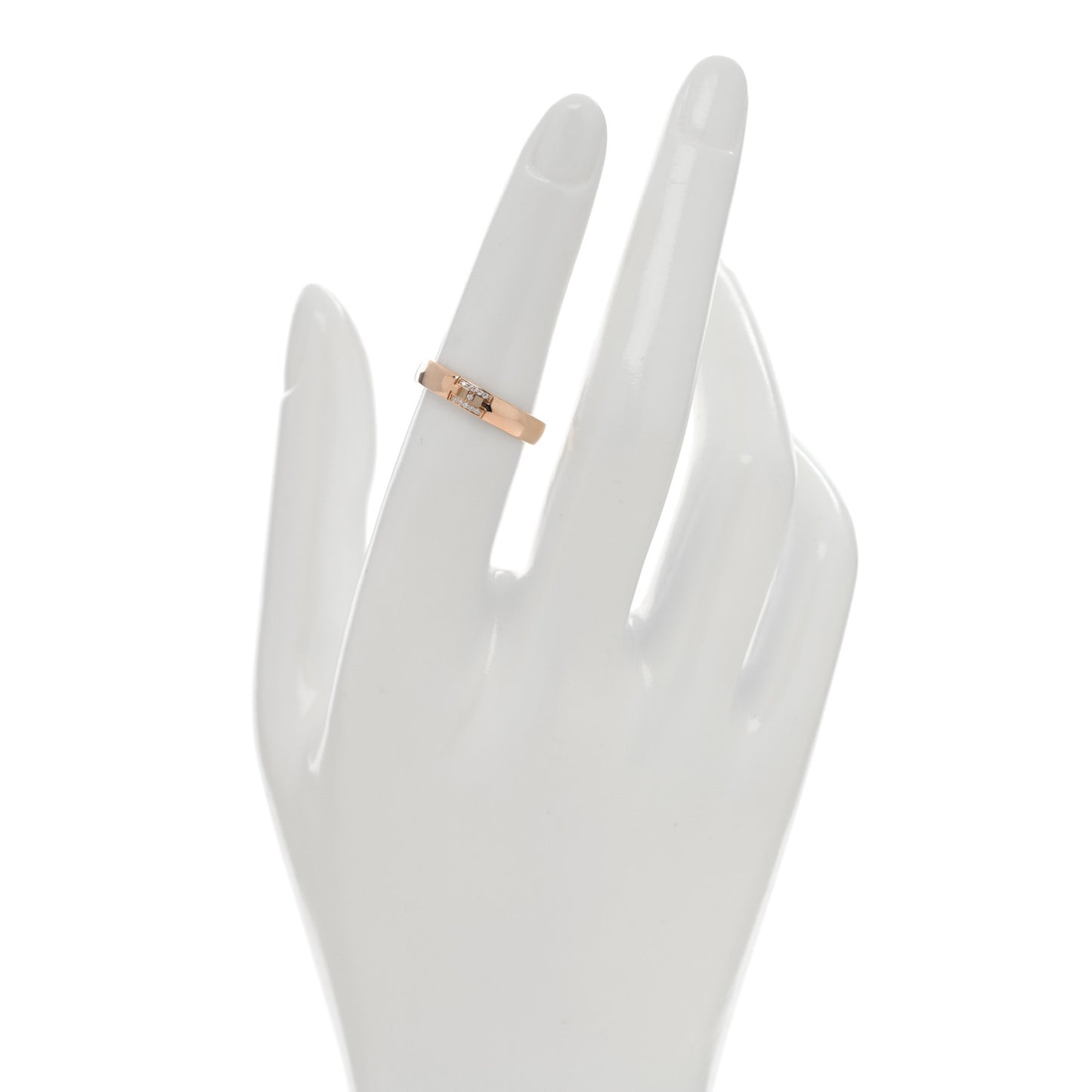 18K Rose Gold Diamond Ever Herakles Wedding Band Ring 52 6