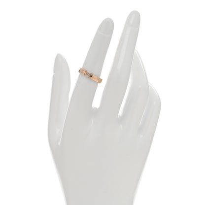 Hermes 18K Rose Gold Diamond Ever Herakles Wedding Band Ring 52 6 2 of 5