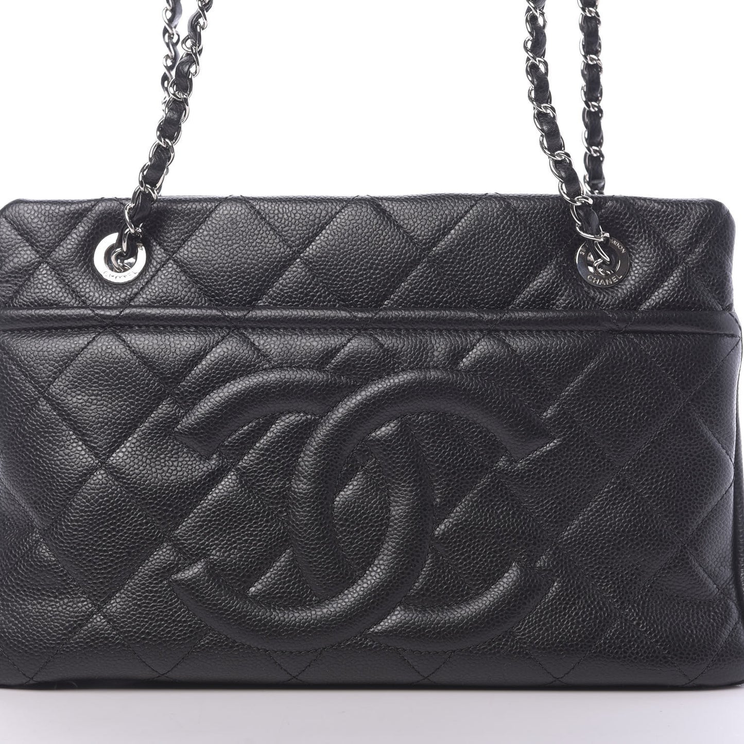 Caviar Quilted CC Timeless Tote Black