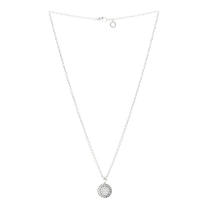 Bulgari 18K White Gold Diamond BVLGARI BVLGARI Pave Pendant Necklace 3 of 6