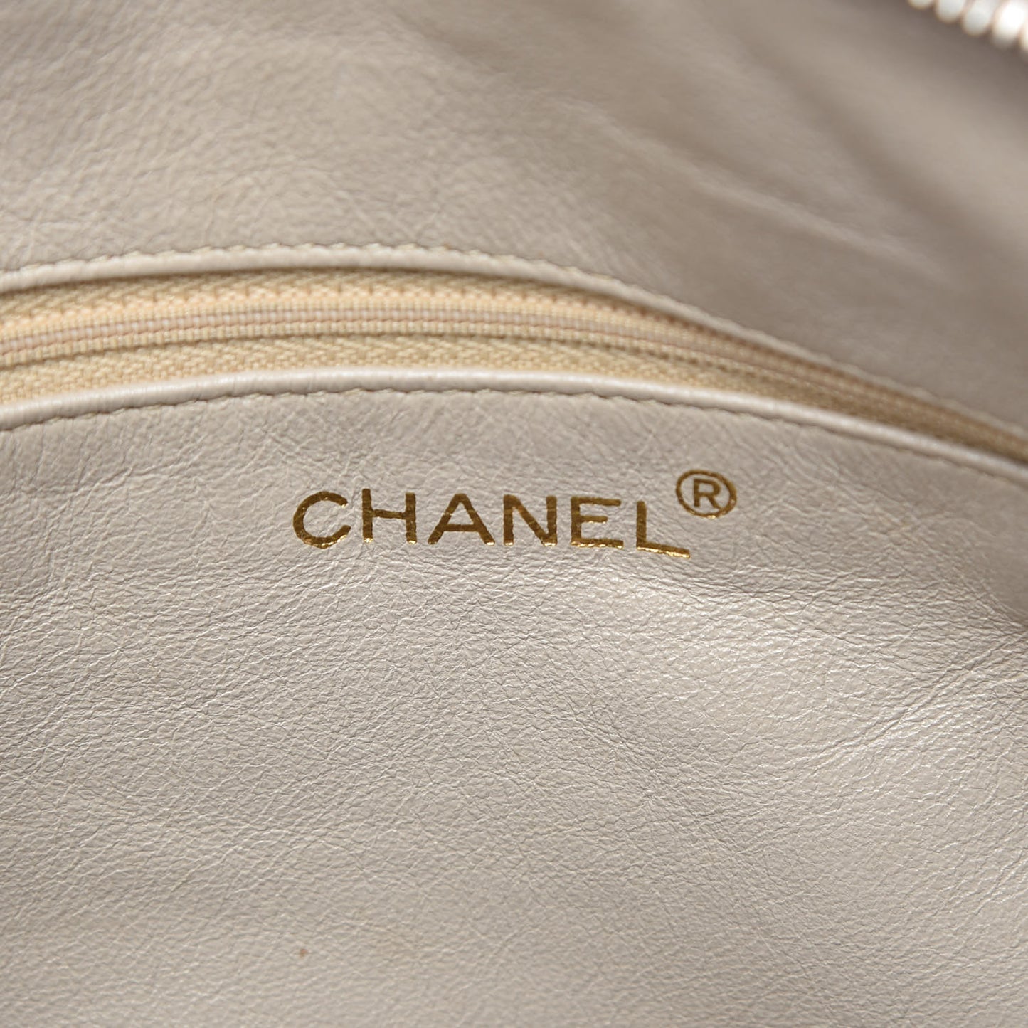 Caviar Quilted Flap Shoulder Bag Beige