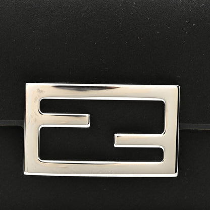 Fendi Silk Satin Phone Baguette Black 7 of 9