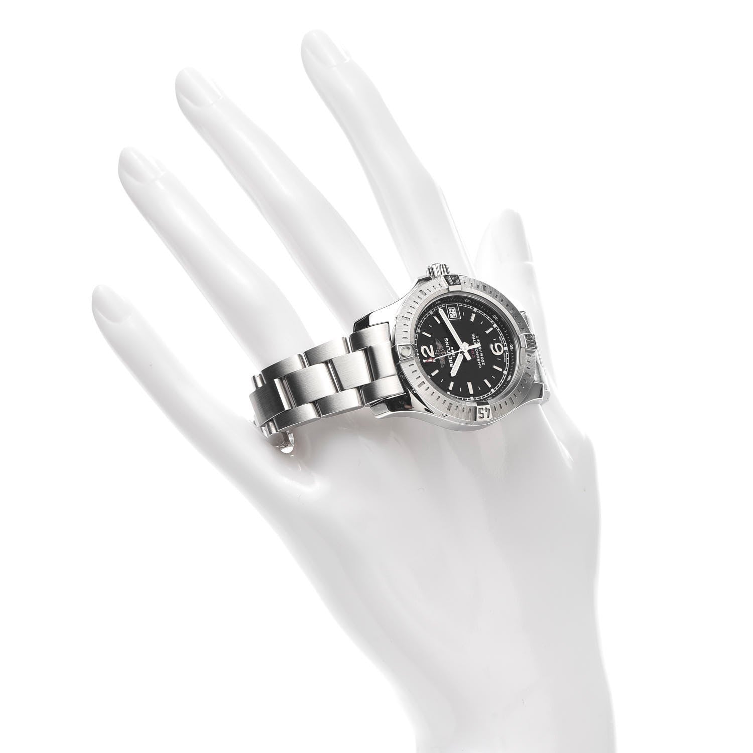 Breitling Stainless Steel 33mm Colt Lady Quartz Watch Black A77388 2 of 5