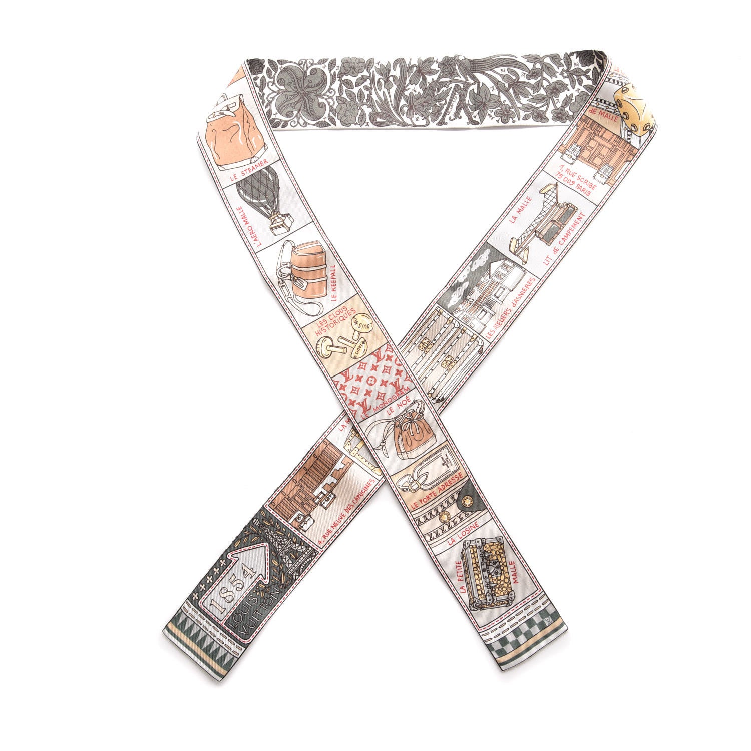 Louis Vuitton Silk Jeu De Louis BB Bandeau Kaki 1 of 6