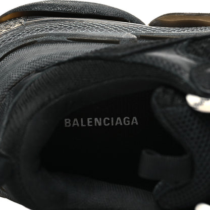 Balenciaga Fabric Mesh Clear Sole Womens Triple S Sneakers 38 Black 7 of 8
