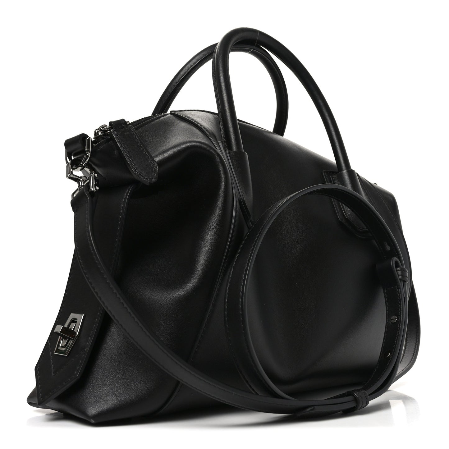 Smooth Calfskin Small Soft Antigona Black