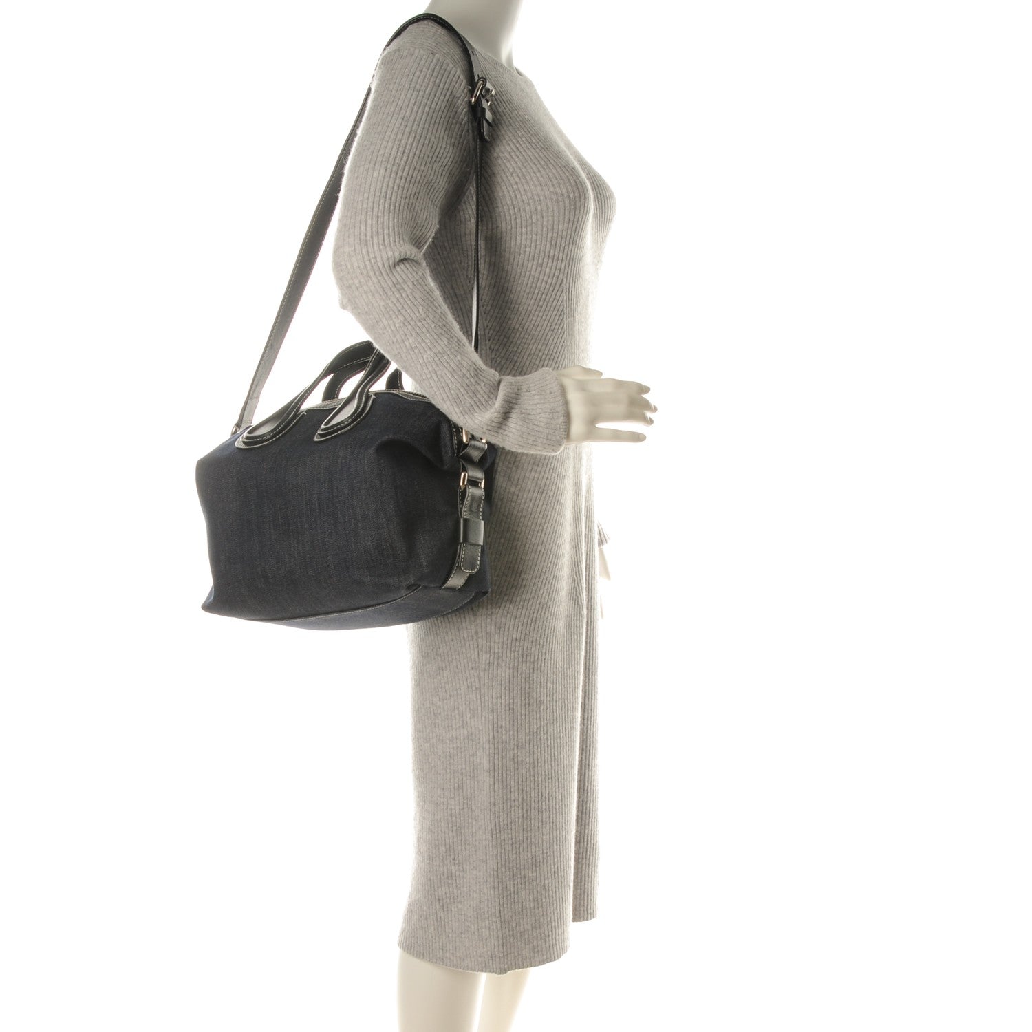 Givenchy Denim Calfskin Small Nightingale Blue Black 2 of 7