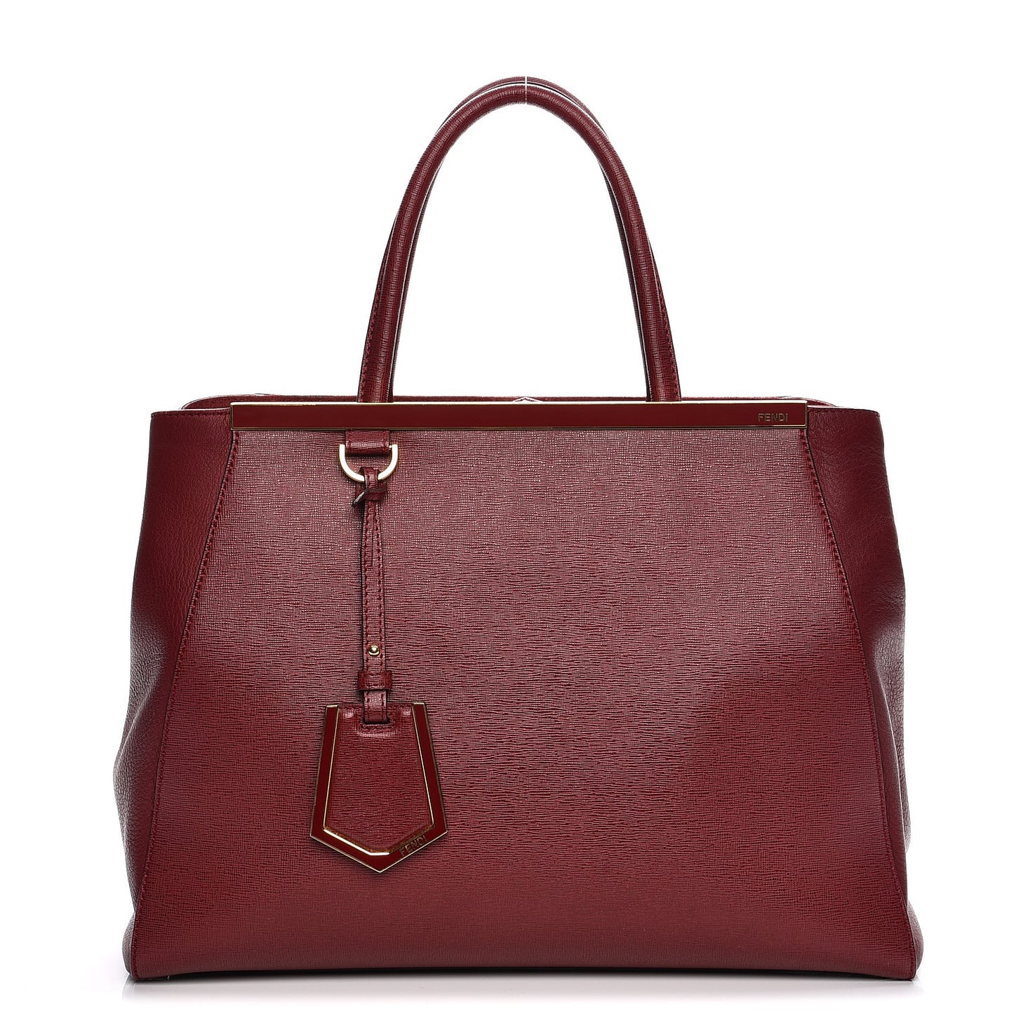 Vitello Elite Regular 2Jours Tote Rosso Scuro Ciliegia