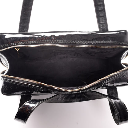 Chanel Patent CC Bowler Black 5 of 8